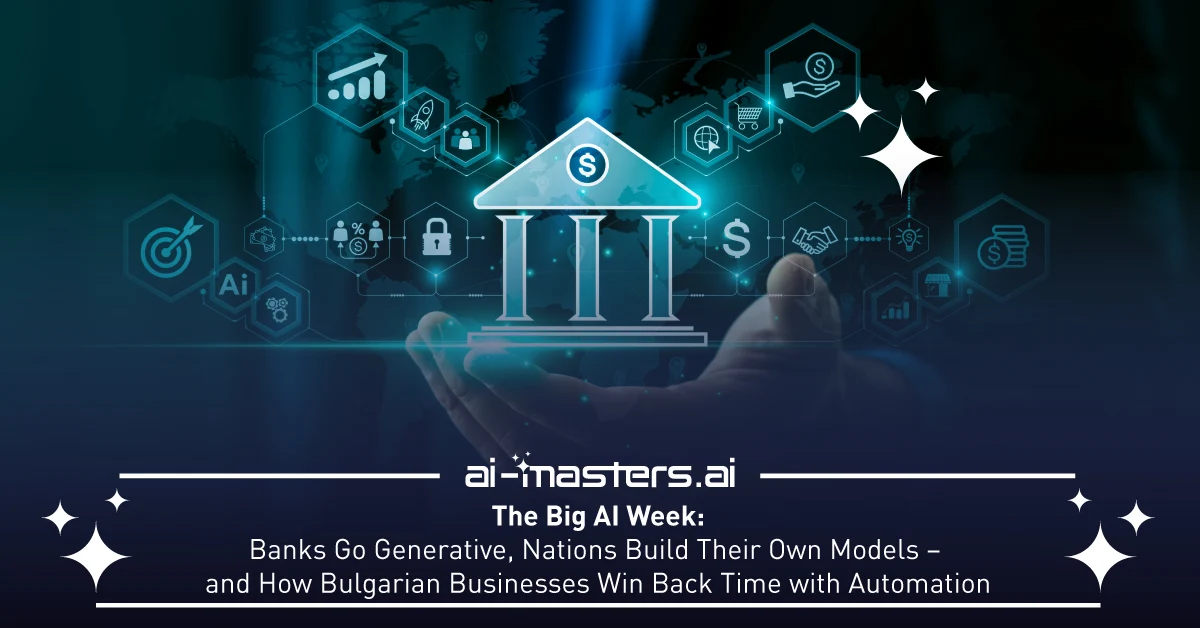 The Big AI Week: Banks Go Generative, Nations Build Their Own Models – and How Bulgarian Businesses Win Back Time with Automation